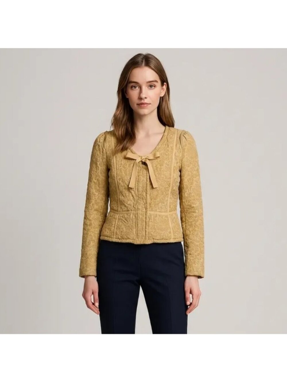 Wilfred Le Fou Gold Textured Jacket